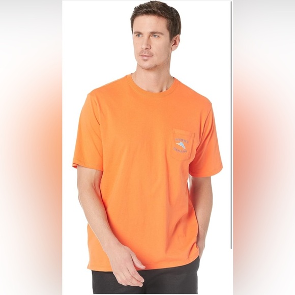 Tommy Bahama Orange cotton Dock-It Man T-Shirt in New Tango, XL #1547 - Picture 1 of 9